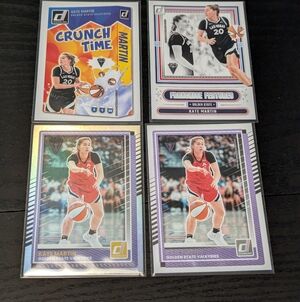 Lot Of 4 Panini Donruss 2025 WNBA Kate Martin Crunch Time Franchise Featured Etc